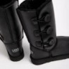 UGG Women's Burleigh Button Triplet Nappa Black